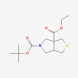 5-tert-butyl3a-ethylhexahydro-1H-thieno[3,4-c]pyrrole-3a,5-dicarboxylate