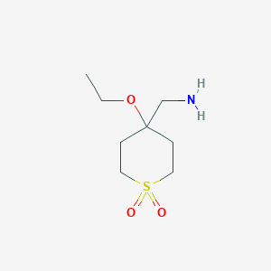 4-(Aminomethyl)-4-ethoxytetrahydro-2h-thiopyran 1,1-dioxide