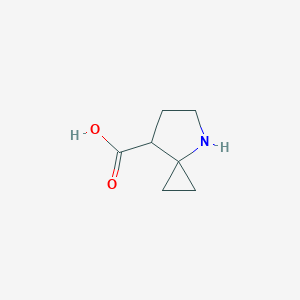 molecular formula C7H11NO2 B13546786 4-Azaspiro[2.4]heptane-7-carboxylic acid 