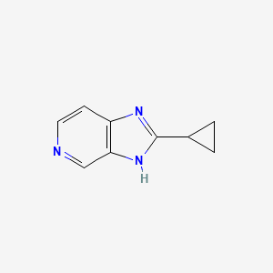 molecular formula C9H9N3 B1354683 2-cyclopropyl-3H-imidazo[4,5-c]pyridine 