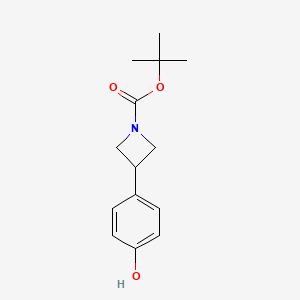 Tert-butyl 3-(4-hydroxyphenyl)azetidine-1-carboxylate