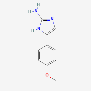 molecular formula C10H11N3O B1354685 5-(4-Methoxyphenyl)-1H-imidazol-2-amine CAS No. 60472-20-0