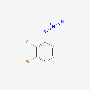 molecular formula C6H3BrClN3 B13546914 1-Azido-3-bromo-2-chlorobenzene 