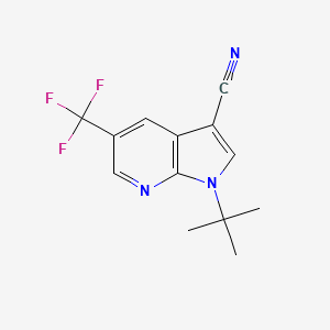 1-tert-butyl-5-(trifluoromethyl)-1H-pyrrolo[2,3-b]pyridine-3-carbonitrile