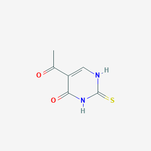 molecular formula C6H6N2O2S B1354700 1-(4-Hydroxy-2-sulfanyl-5-pyrimidinyl)-1-ethanone CAS No. 66116-80-1