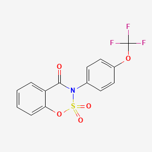 3-[4-(Trifluoromethoxy)phenyl]-3,4-dihydro-1,2lambda6,3-benzoxathiazine-2,2,4-trione