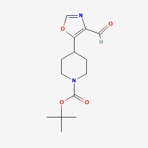 Tert-butyl4-(4-formyl-1,3-oxazol-5-yl)piperidine-1-carboxylate