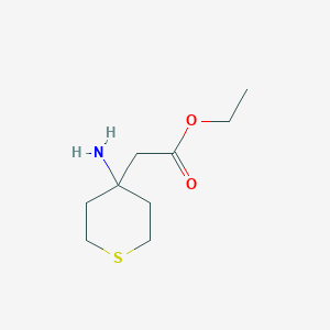 Ethyl 2-(4-aminothian-4-yl)acetate