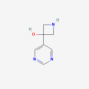 3-(Pyrimidin-5-yl)azetidin-3-ol