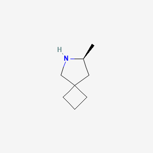 molecular formula C8H15N B13547110 (S)-7-Methyl-6-azaspiro[3.4]octane 