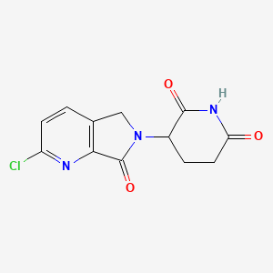 3-[2-Chloro-7-oxo-5H-pyrrolo[3,4-b]pyridin-6(7H)-yl]piperidine-2,6-dione