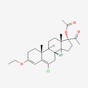 molecular formula C25H35ClO4 B1354713 17-Acetoxy-6-chloro-3-ethoxypregna-3,5-diene-20-one 