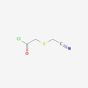 molecular formula C4H4ClNOS B1354715 [(Cyanomethyl)sulfanyl]acetyl chloride CAS No. 52069-55-3