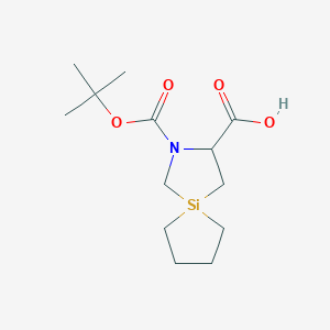 2-(Tert-butoxycarbonyl)-2-aza-5-silaspiro[4.4]nonane-3-carboxylic acid