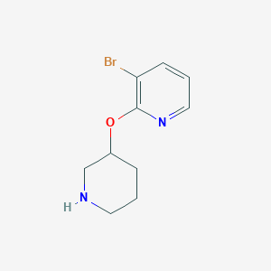 3-Bromo-2-(piperidin-3-yloxy)pyridine