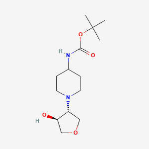 tert-butyl N-{1-[(3R,4S)-4-hydroxyoxolan-3-yl]piperidin-4-yl}carbamate