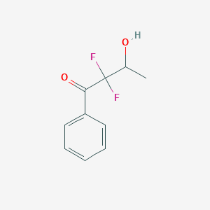 B135472 2,2-Difluoro-3-hydroxy-1-phenylbutan-1-one CAS No. 126392-91-4