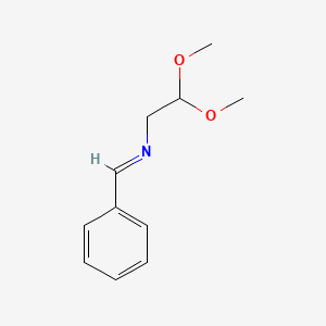 molecular formula C11H15NO2 B1354721 2,2-dimethoxy-N-(phenylmethylene)-1-ethanamine CAS No. 54879-74-2