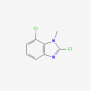 molecular formula C8H6Cl2N2 B13547230 2,7-Dichloro-1-methyl-1h-1,3-benzodiazole 