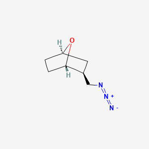 molecular formula C7H11N3O B13547270 rac-(1R,2R,4S)-2-(azidomethyl)-7-oxabicyclo[2.2.1]heptane 