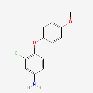 molecular formula C13H12ClNO2 B1354728 3-Chloro-4-(4-methoxyphenoxy)aniline CAS No. 31465-41-5