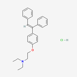 molecular formula C26H30ClNO B1354729 2-(4-(1,2-二苯基乙烯基)苯氧基)乙基(二乙基)铵氯 CAS No. 74056-26-1