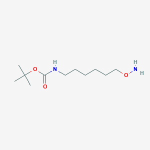 molecular formula C11H24N2O3 B13547325 tert-butyl N-[6-(aminooxy)hexyl]carbamate 