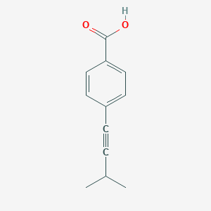 molecular formula C12H12O2 B13547335 4-(3-Methylbut-1-yn-1-yl)benzoicacid 