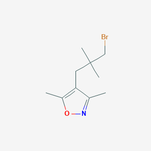 4-(3-Bromo-2,2-dimethylpropyl)-3,5-dimethyl-1,2-oxazole