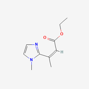 ethyl(2Z)-3-(1-methyl-1H-imidazol-2-yl)but-2-enoate