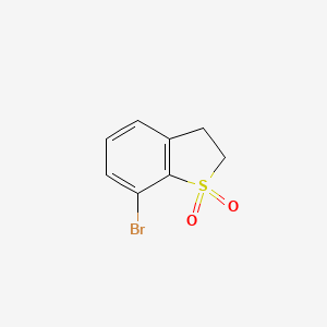 molecular formula C8H7BrO2S B13547350 7-Bromo-2,3-dihydro-1lambda6-benzothiophene-1,1-dione 