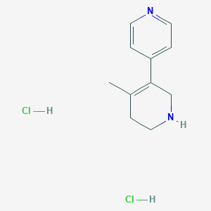 molecular formula C11H16Cl2N2 B13547370 4-Methyl-1,2,5,6-tetrahydro-3,4'-bipyridine dihydrochloride 