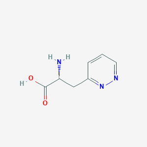 molecular formula C7H9N3O2 B13547397 (R)-2-Amino-3-(pyridazin-3-yl)propanoic acid 