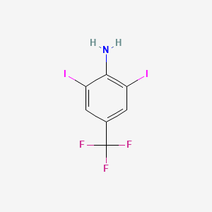 molecular formula C7H4F3I2N B1354746 2,6-二碘-4-(三氟甲基)苯胺 CAS No. 214400-66-5