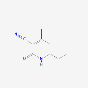 molecular formula C9H10N2O B1354750 6-Ethyl-4-methyl-2-oxo-1,2-dihydropyridine-3-carbonitrile CAS No. 91487-37-5