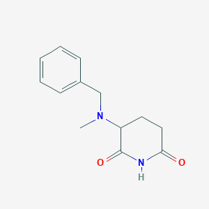 3-[Benzyl(methyl)amino]piperidine-2,6-dione