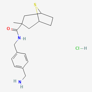 N-{[4-(aminomethyl)phenyl]methyl}-3-methyl-8-thiabicyclo[3.2.1]octane-3-carboxamidehydrochloride