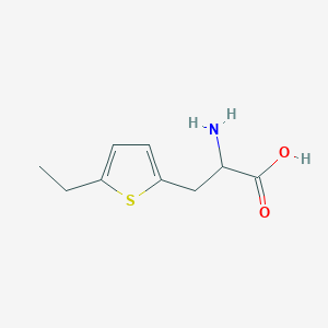 molecular formula C9H13NO2S B13547528 2-amino-3-(5-ethylthiophen-2-yl)propanoic Acid 