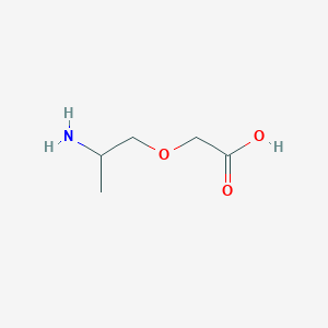 molecular formula C5H11NO3 B13547546 2-(2-Aminopropoxy)acetic acid 