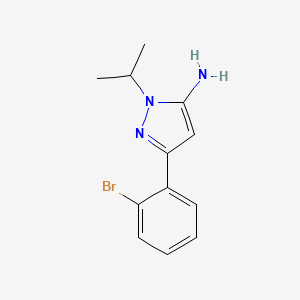 3-(2-Bromophenyl)-1-isopropyl-1h-pyrazol-5-amine