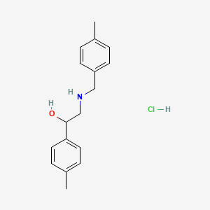 1-(4-Methylphenyl)-2-{[(4-methylphenyl)methyl]amino}ethan-1-olhydrochloride