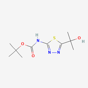 tert-Butyl (5-(2-hydroxypropan-2-yl)-1,3,4-thiadiazol-2-yl)carbamate