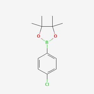 molecular formula C12H16BClO2 B1354762 2-(4-Chlorophenyl)-4,4,5,5-tetramethyl-1,3,2-dioxaborolane CAS No. 195062-61-4