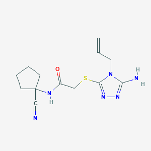 2-{[5-amino-4-(prop-2-en-1-yl)-4H-1,2,4-triazol-3-yl]sulfanyl}-N-(1-cyanocyclopentyl)acetamide