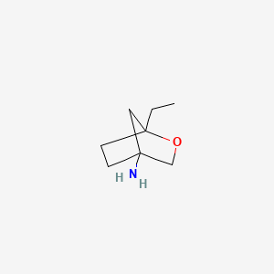 molecular formula C8H15NO B13547649 1-Ethyl-2-oxabicyclo[2.2.1]heptan-4-amine 