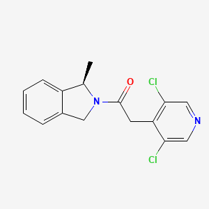 2-(3,5-dichloropyridin-4-yl)-1-[(1R)-1-methyl-2,3-dihydro-1H-isoindol-2-yl]ethan-1-one