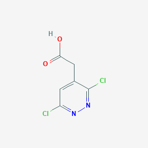 molecular formula C6H4Cl2N2O2 B13547684 2-(3,6-Dichloropyridazin-4-yl)acetic acid 