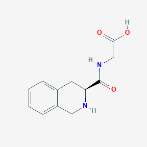 molecular formula C12H14N2O3 B13547686 N-[(3S)-1,2,3,4-tetrahydroisoquinolin-3-ylcarbonyl]glycine 