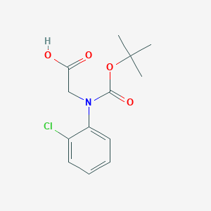 2-(Tert-butoxycarbonyl(2-chlorophenyl)amino)acetic acid