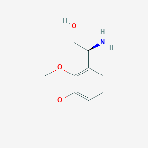 molecular formula C10H15NO3 B13547734 (2S)-2-Amino-2-(2,3-dimethoxyphenyl)ethan-1-OL 